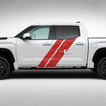 Topografische Kaart Dubbele Zijstrepen Vinyl Decal Kit voor Toyota Tundra_3