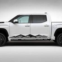 Paar Toyota Tundra Rocker Panel Mountains Side Stripes Vinyl Stickers Decal 2 kleuren
 2