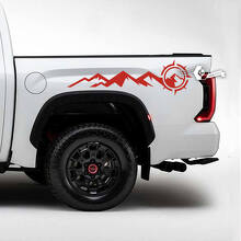 Mountain Compass Achterzijde Vinyl Decal voor Toyota Tundra_3