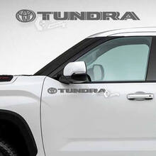 Paar Toyota Tundra deuren Logo zijstrepen Vinyl Stickers sticker
 2