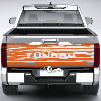 Toyota Tundra Bed Pickup Truck achterklep vernietigd Grange strepen Vinyl Stickers sticker
