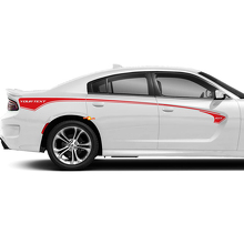 GT-logo Aangepaste Tekst Zijstripes Vinyl Decal Kit voor Dodge Charger_2