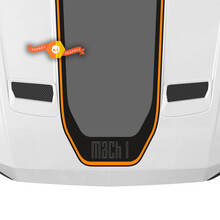 Ford Mustang Mach Hood Decal Auto Vinyl Sticker Shelby Sport Racing Strepen 3 kleuren
 2