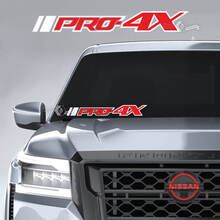 Voorruit Nissan Frontier PRO 4X Vinyl Stickers Decals Graphics 2 kleuren
 3