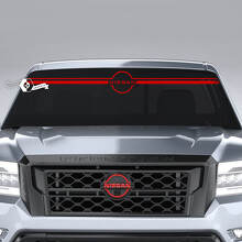 Voorruit Logo Nissan Frontier Vinyl Stickers Decals Graphics
 3