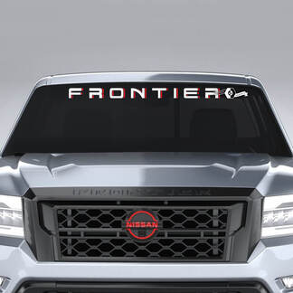 Voorruit Nissan Logo Frontier Vinyl Stickers Decals Graphics 2 kleuren
