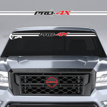 Voorruit Nissan Frontier PRO-4X Vinyl Stickers Decals Graphics 3 kleuren
 2