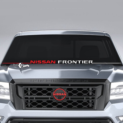 Voorruit Nissan Frontier Line Trim Vinyl Stickers Decals Graphics 2 kleuren
