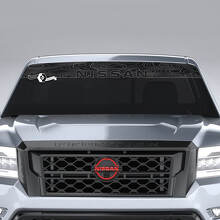 Voorruit topografische kaart Nissan Frontier Vinyl Stickers Decals Graphics
 2