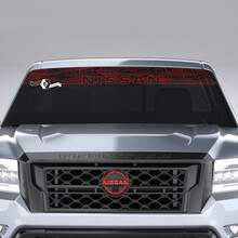 Voorruit topografische kaart Nissan Frontier Vinyl Stickers Decals Graphics
 3