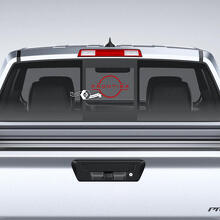 Frontier Logo Vinyl Sticker Achterruit voor Nissan Frontier 2