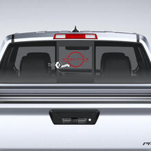 Vensterglas Nissan Frontier Logo Nissan achterklep Vinyl Stickers Decals Graphics
 2