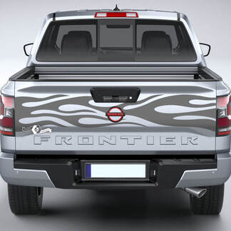 Nissan Frontier achterklep vlam vinyl stickers stickers graphics
 1