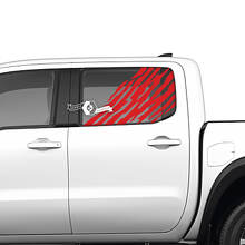 Paar deuren raam Nissan Frontier vernietigd Grange Vinyl Stickers Decals Graphics
 3