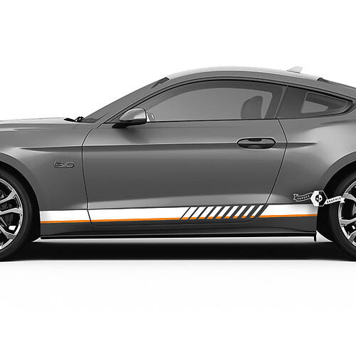 Racing Style Strepen Zij Vinyl Decal Kit voor Musclecar Musclecarmodel Mach 1