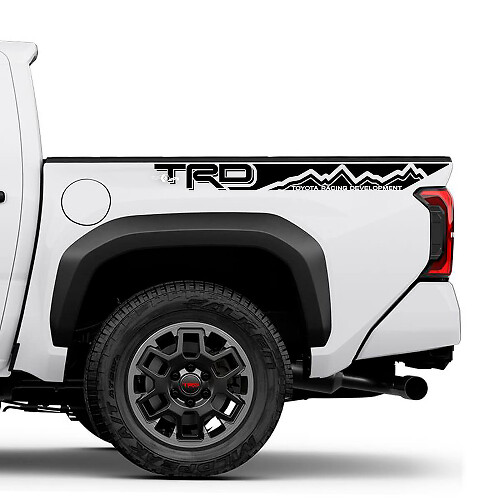 2 TRD Tacoma zijbedstrepen Vinylstickers Sticker Kit voor Toyota Tacoma
