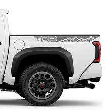 2 TRD Tacoma zijbedstrepen Vinylstickers Sticker Kit voor Toyota Tacoma
 2