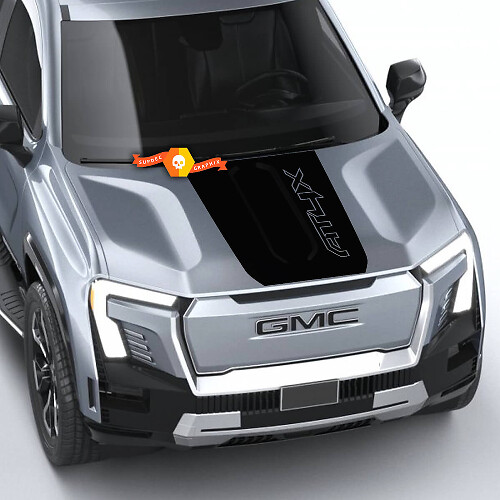 AT4X Blackout Stijl Motorkap Vinyl Sticker voor GMC Sierra 1500 AT4X
