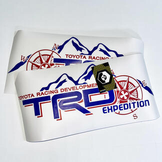 TRD Expedition Edition bedzijde met grafische kompasstickers
 1