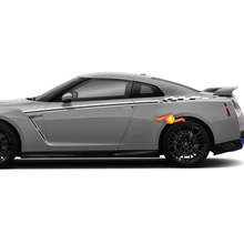 Paar Nissan Skyline GTR R35 Nismo geïnspireerd R Tune deur body stripe sticker sticker kit 3 kleuren
 2