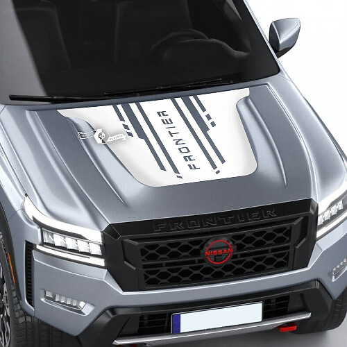 Branded Techno Style Motorkap Vinyl Sticker voor Nissan Frontier