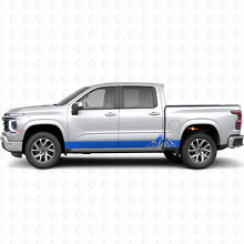 Gelaagde Peaks Deur- en Rocker Panel Vinyl Strepen voor Chevrolet Silverado 1500 Volgende Generatie 2027_5