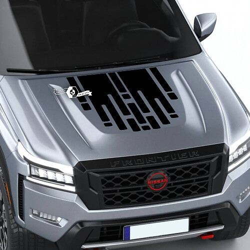 Nissan Frontier S SV Pro-4x Hood Vinyl Decal Camo Tetris Grafische Sticker
