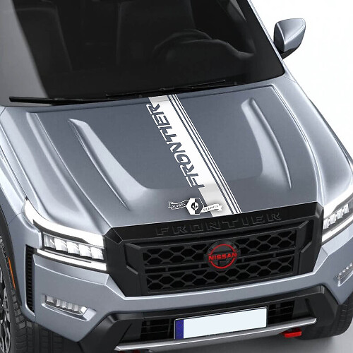 Nissan Frontier S SV Pro-4x motorkap sticker streep vinyl logo grafische stickers sticker
