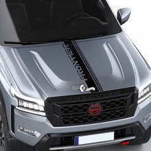 Nissan Frontier S SV Pro-4x motorkap sticker streep vinyl logo grafische stickers sticker
 2