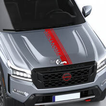 Nissan Frontier S SV Pro-4x motorkap sticker streep vinyl logo grafische stickers sticker
 3