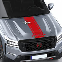 Nissan Frontier S SV Pro-4x motorkap sticker streep vinyl lijn logo grafische stickers sticker
 2