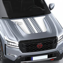 Nissan Frontier S SV Pro-4x Hood Decal Vinyl Band Track Off Road Dual Blackout Grafische Decals Sticker
 2