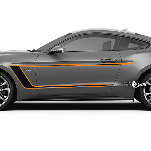 Paar deuren strepen voor Ford Mustang Shelby GT500 GT350 Mach 1 Mach 1 2 kleuren
