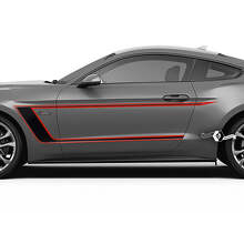 Accentstrepen Zijdeur Vinyl Decal Kit voor Musclecar Shelby GT500 GT350 Mach1_2