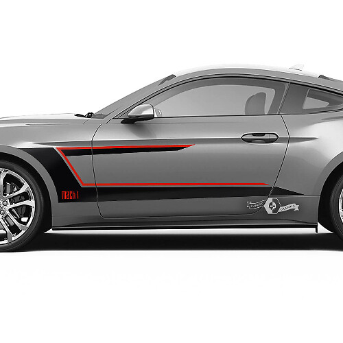 Deurstrepen spatbordsticker grafiek 3 voor Ford Mustang Shelby GT500 GT350