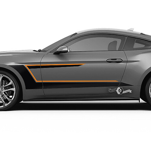 Dubbele Race Strepen Zij Vinyl Decal Kit voor Musclecar Musclecarmodel 2016-23