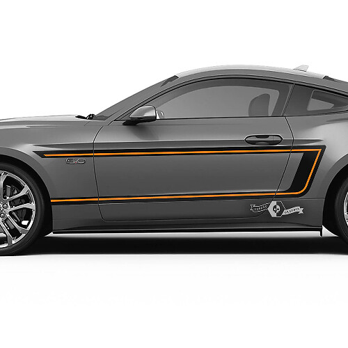 Reverse C-Streep Strepen Zij Vinyl Decal Kit voor Musclecar Musclecarmodel 2015-23