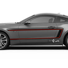Paar Deuren Spatbord Strepen voor Ford Mustang Shelby GT500 GT350 GT500 GT350 Mach 1 Mach 1 Logo 2 Kleuren
 2