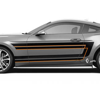 Deuren Spatbord Strepen voor Ford Mustang Shelby GT500 GT350 GT500 GT350 Mach 1 Mach 1 Logo 2 Kleuren
