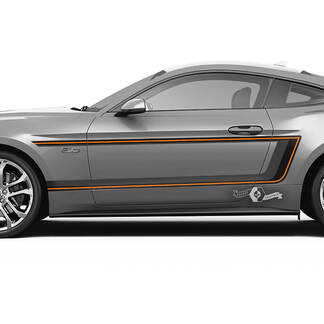 Paar Deuren Spatbord Strepen voor Ford Mustang Shelby GT500 GT350 GT500 GT350 Mach 1 Mach 1 Logo 3 Kleuren
