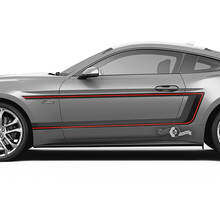 Paar Deuren Spatbord Strepen voor Ford Mustang Shelby GT500 GT350 GT500 GT350 Mach 1 Mach 1 Logo 3 Kleuren
 2