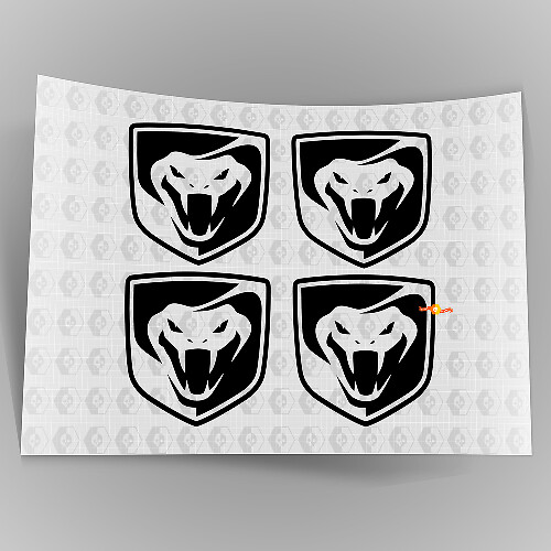 Viper remklauw vinyl decal set voor Dodge Viper