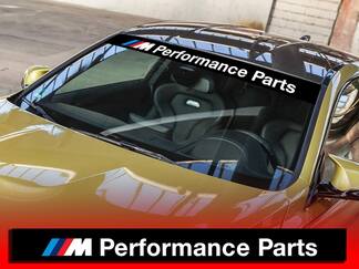 BMW M Performance Parts voorruitbanner met achtergrondraamsticker
 1