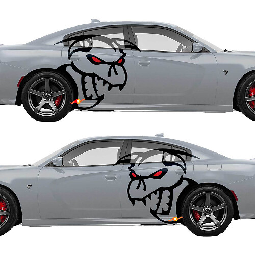 Enorme Tribal Stickers Decals Graphics Vinyl voor Dodge Challenger Charger Mopar SRT Hellcat Demon Logo HEMI 392
