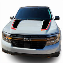Topografische Kaart Motorkap- en Zijstrepen Vinyl Decal Kit voor Musclecar Maverick Tremor_2