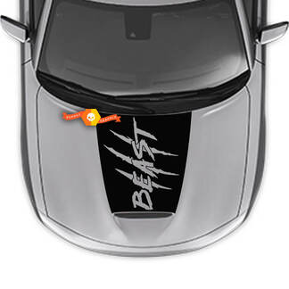 1392 Outline Hash-strepen Kapsticker voor Dodge Charger 2015-2024
