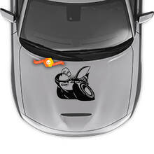 Scat Pack Stijl Motorkap Vinyl Sticker voor Dodge Charger 2015-2024_3