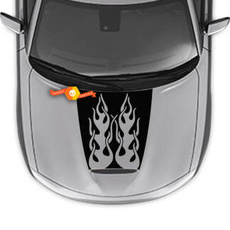 Flames Graphics Hood-sticker voor Dodge Charger 2015-2024
 1