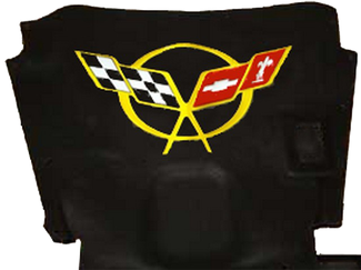 Corvette C5 gele motorkap logo sticker sticker