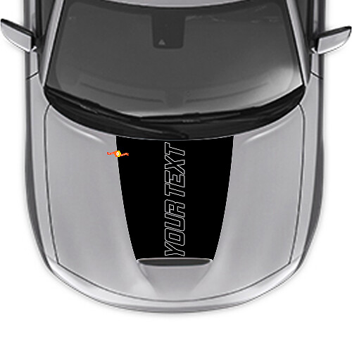 Aangepaste Tekstrand Kap Vinyl Decal voor Dodge Charger 2015-2024